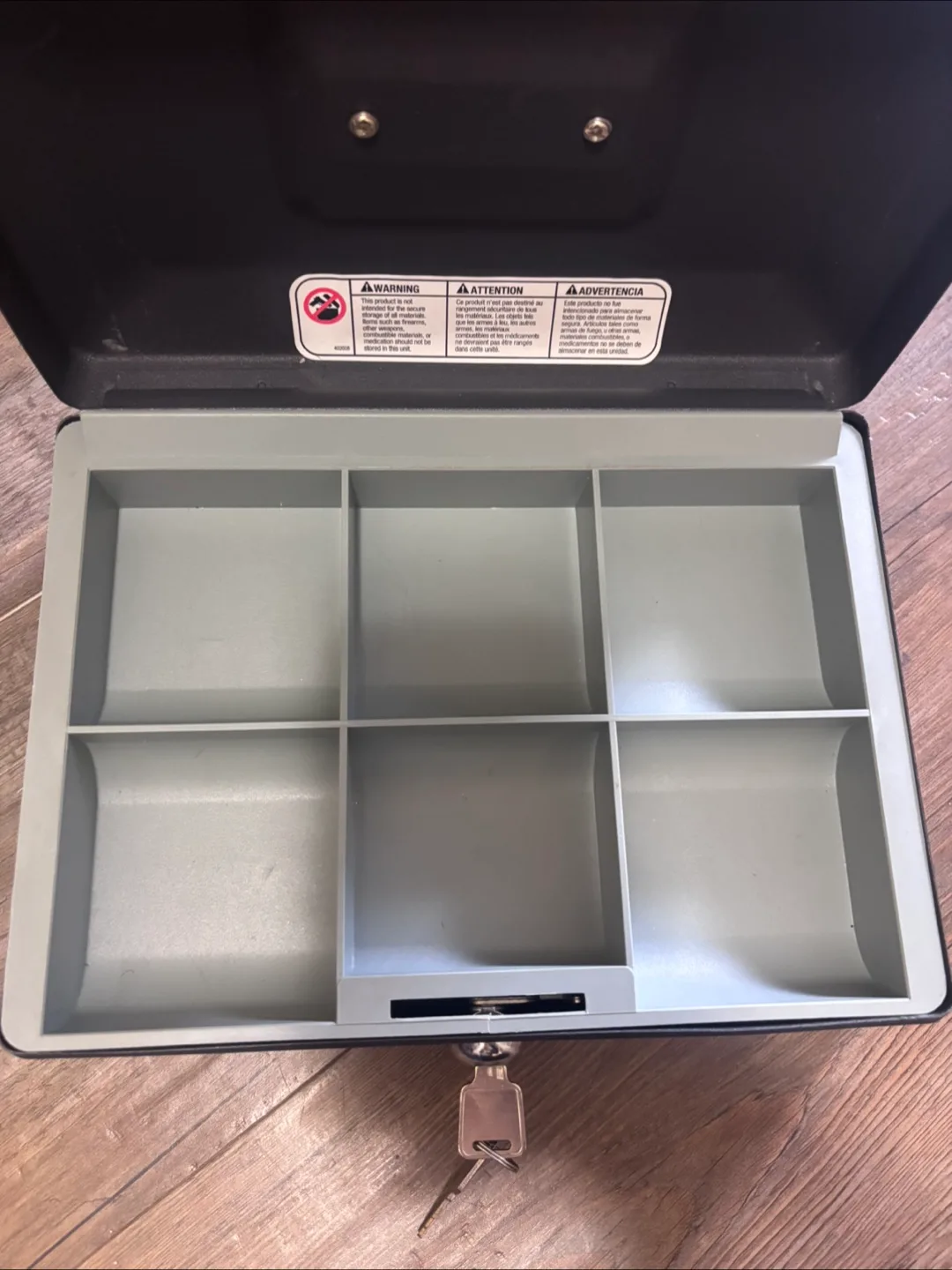 Fireproof Safe Cash Box with Keys image indicator(3)