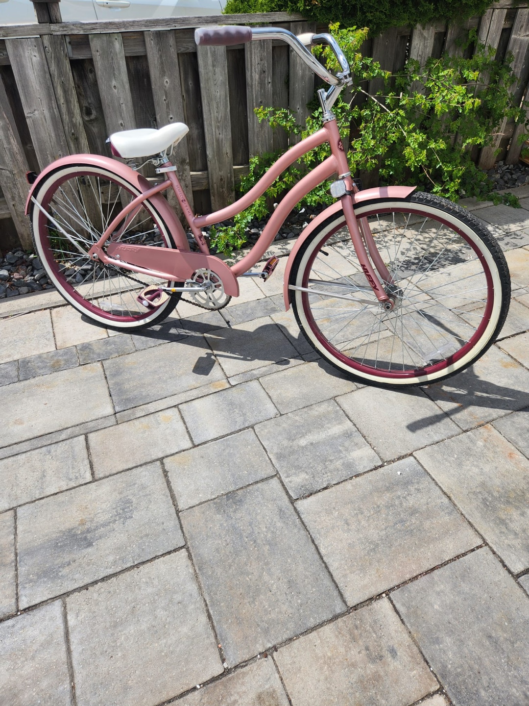 Vintage-Style Cruiser Bike - Rose Gold