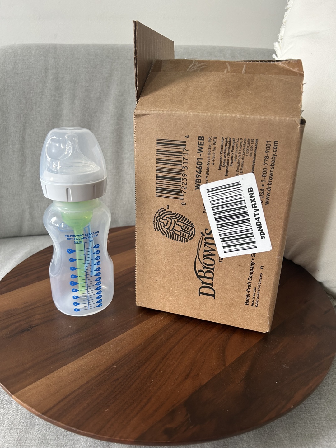 Dr Brown's Wide-Neck Baby Bottle - 4 Pack
