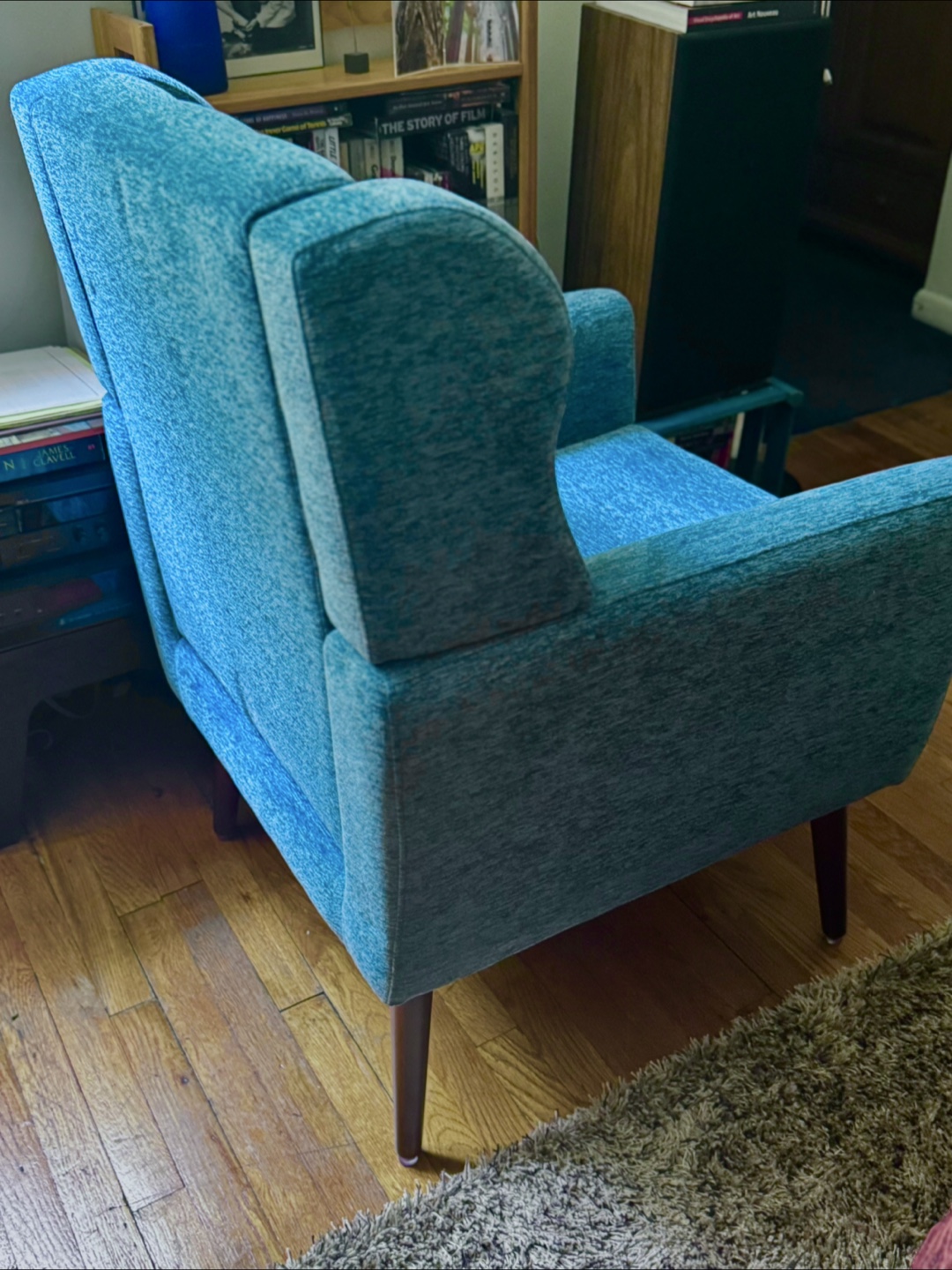 Teal Wingback Accent Chair