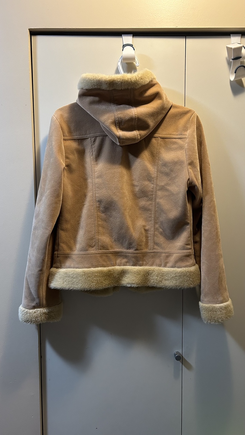 Vast Collection Faux Fur Trim Hooded Jacket - photo 3