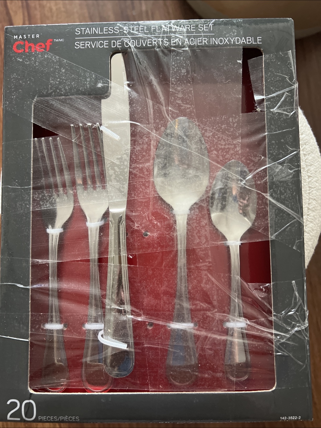 Master Chef 20-Piece Stainless Steel Flatware Set