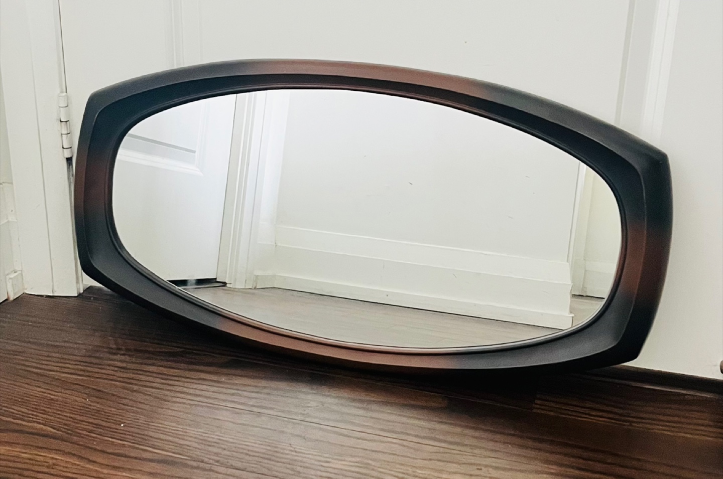 Mirror-Vintage 1960s Syrocco Mid Century Modern Oval Mirror - photo 4