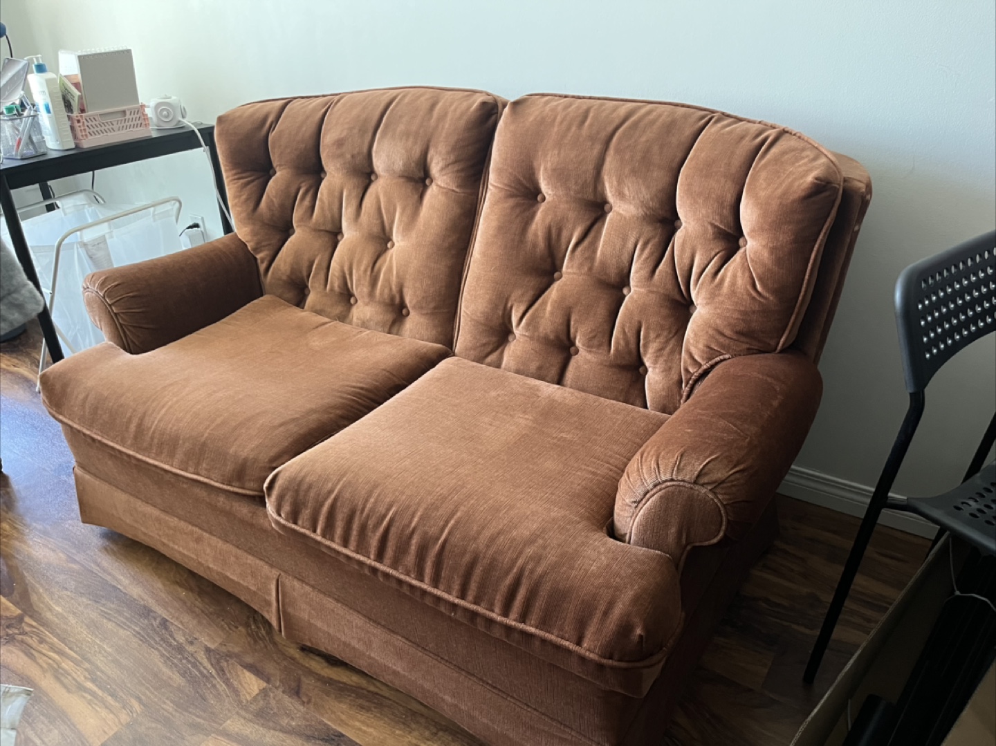 Vintage Brown Corduroy Sofa - photo 5