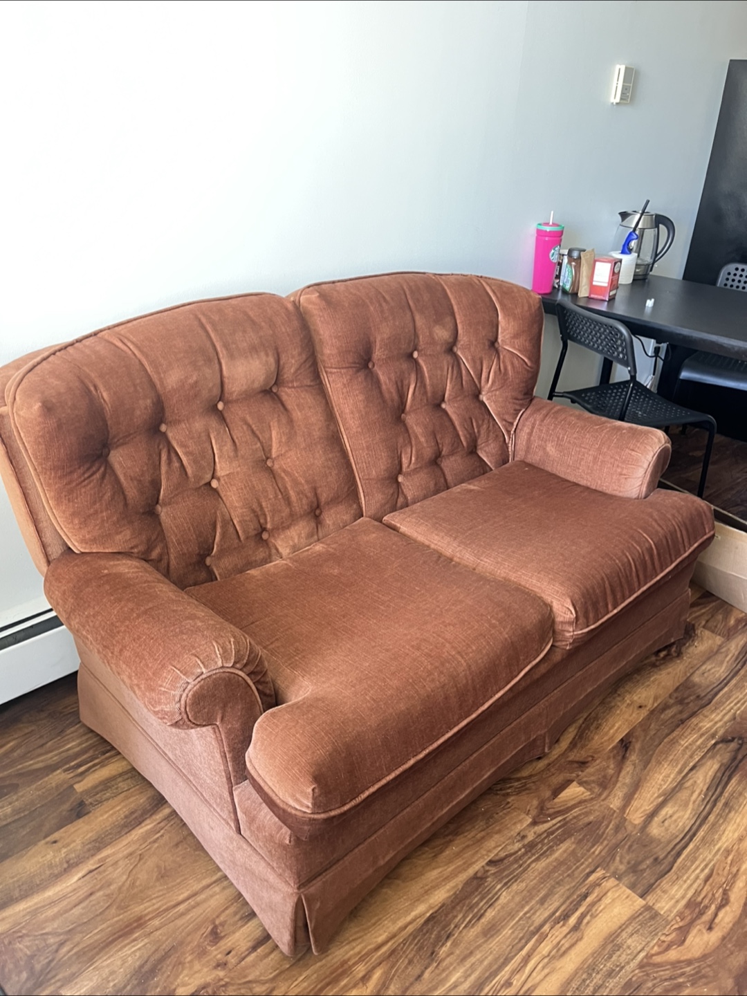 Vintage Brown Corduroy Sofa