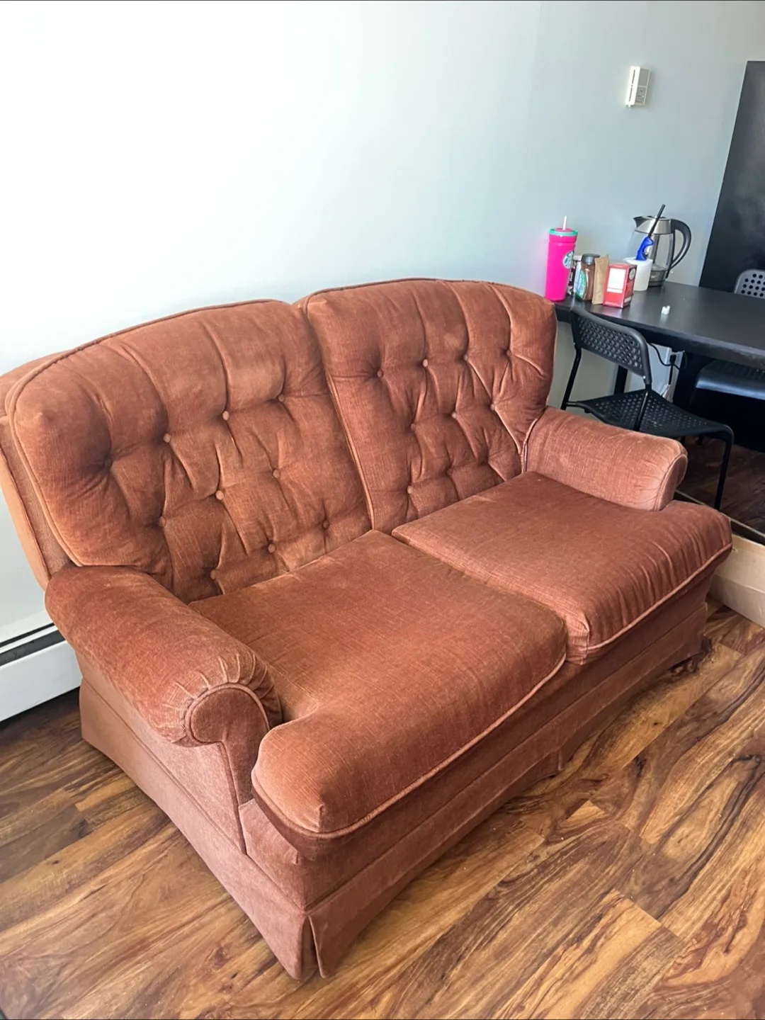 Vintage Brown Corduroy Sofa thumbnail