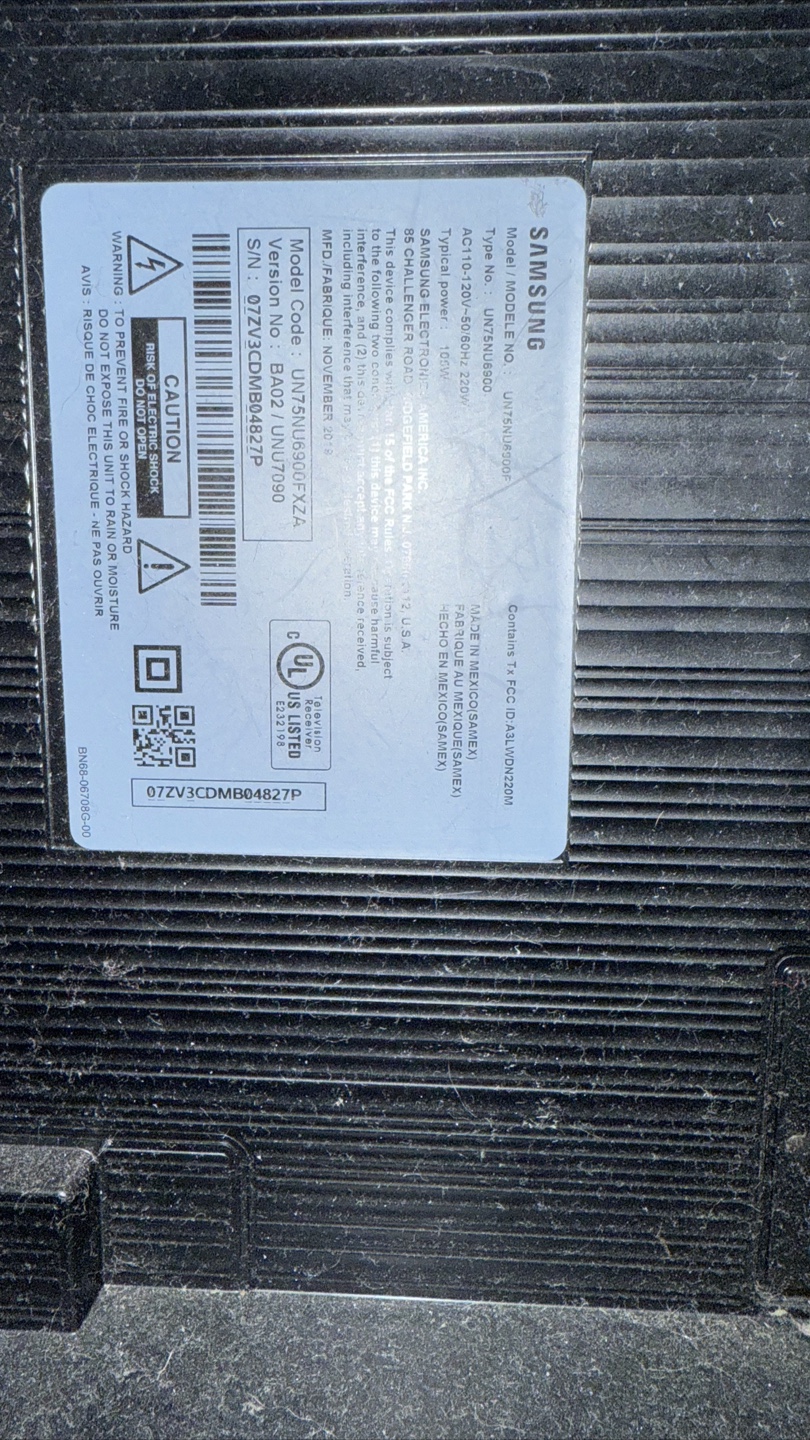 Samsung 75 inch 4K Smart  LED TV - photo 2