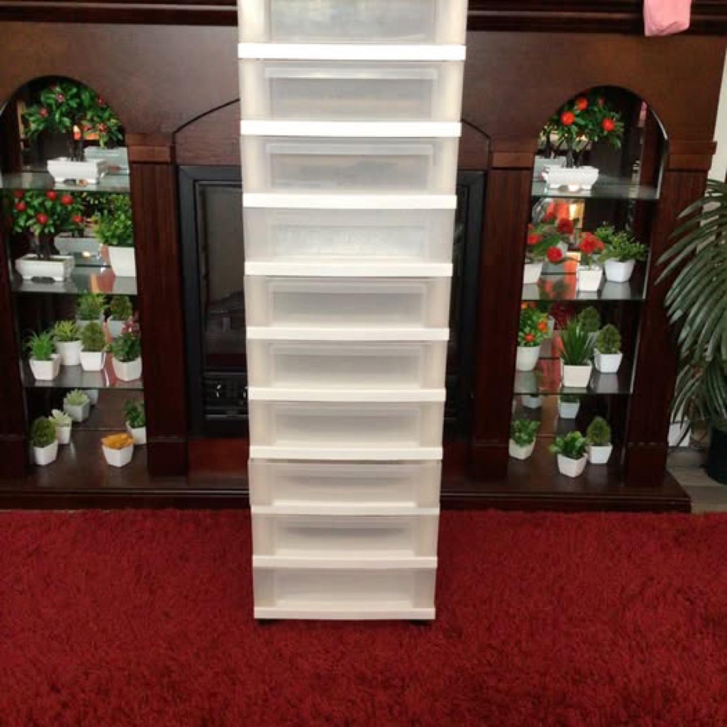 White 7-Drawer Plastic Storage Organizer