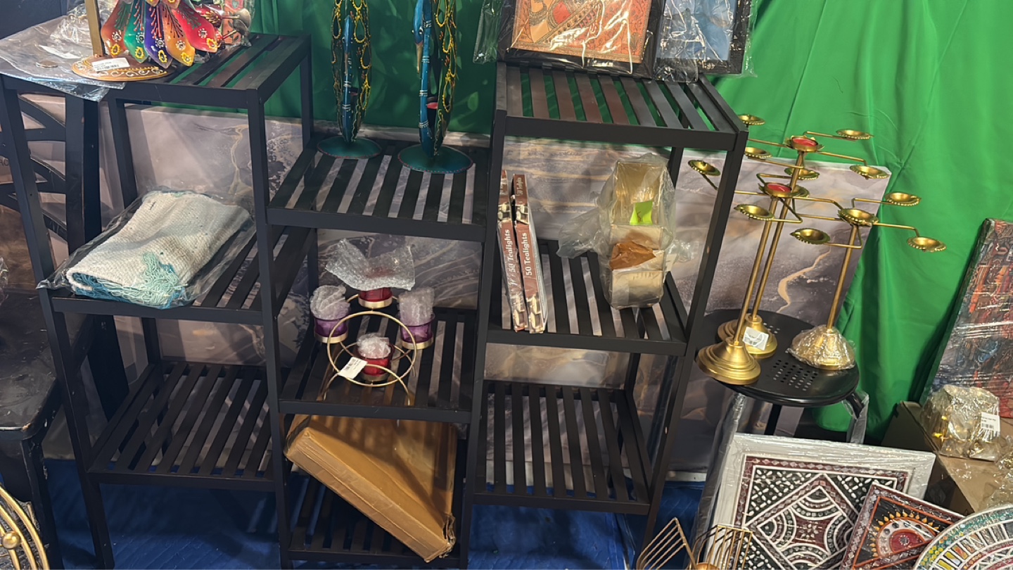 Black Modular Shelving Unit