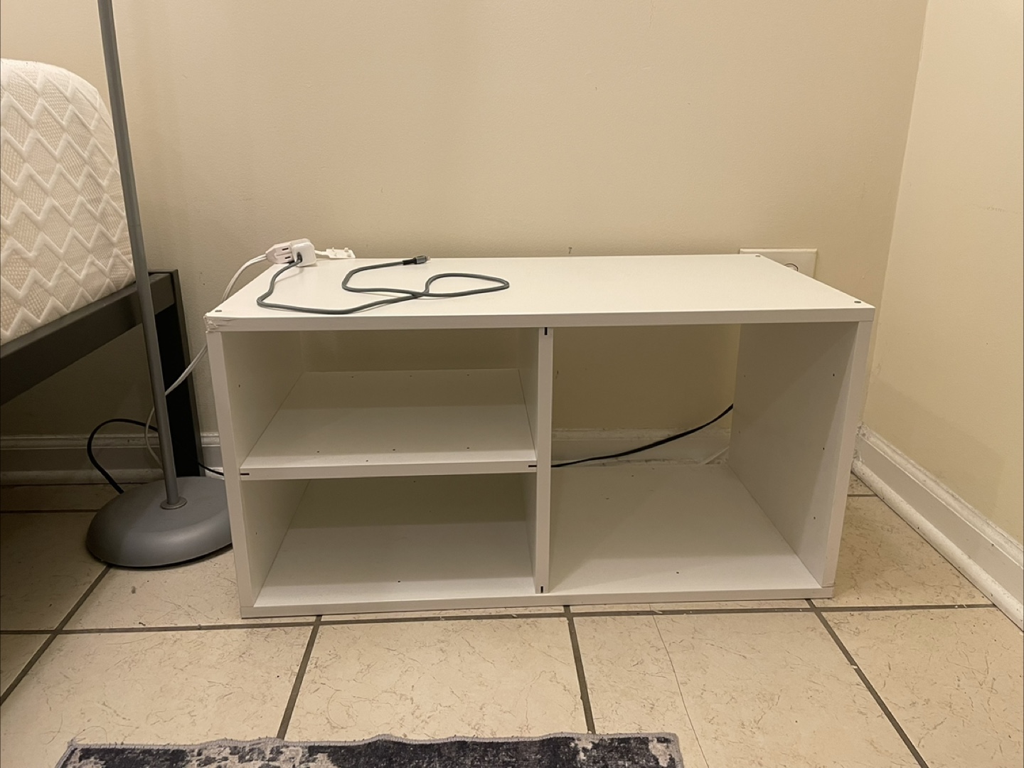 White Wooden Storage Cube Organizer - photo 3