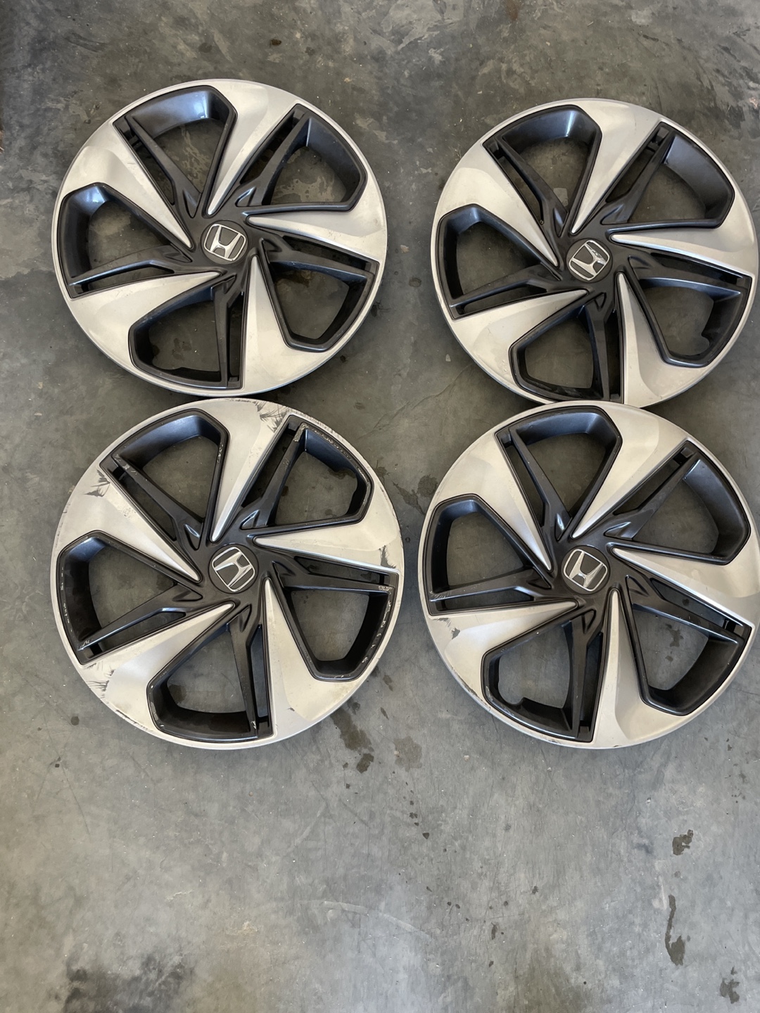 Set of Four Honda Hubcaps