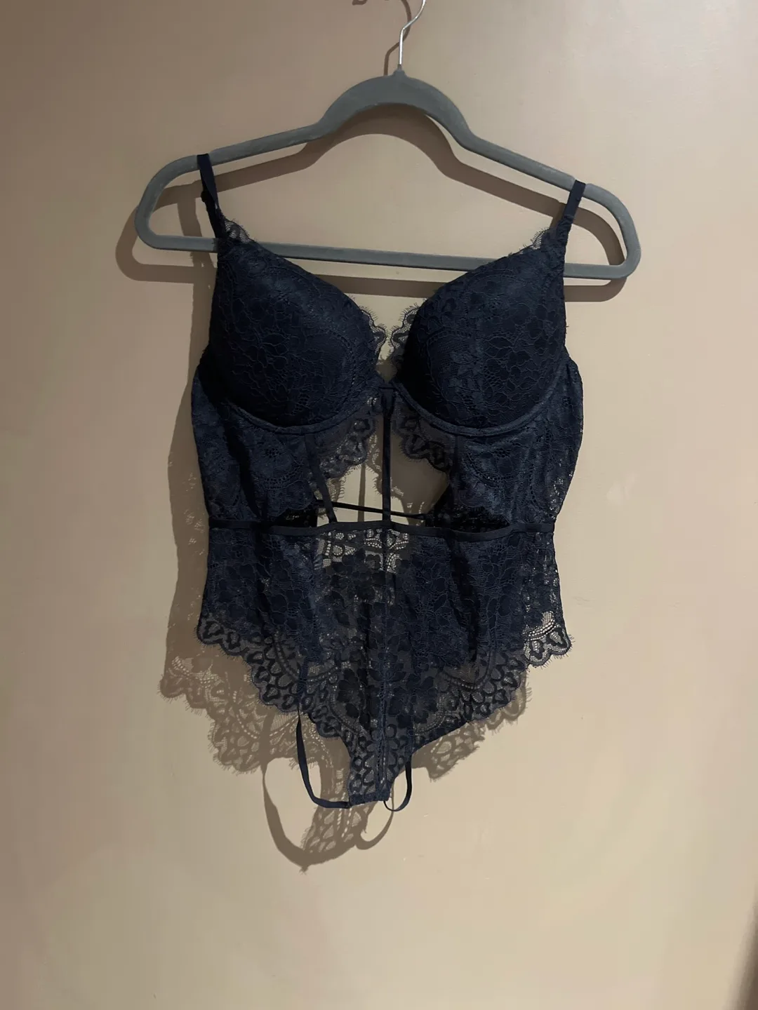 Lace Bodysuit - Black - Size Small thumbnail