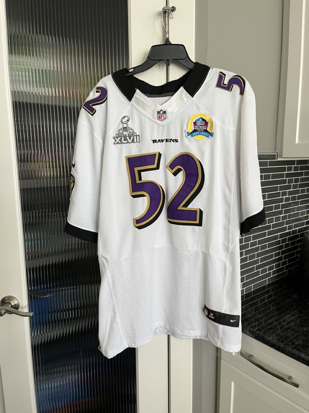 HOF Ray Lewis Baltimore Ravens Super Bowl 47 Jersey NFL LEGEND - photo 2