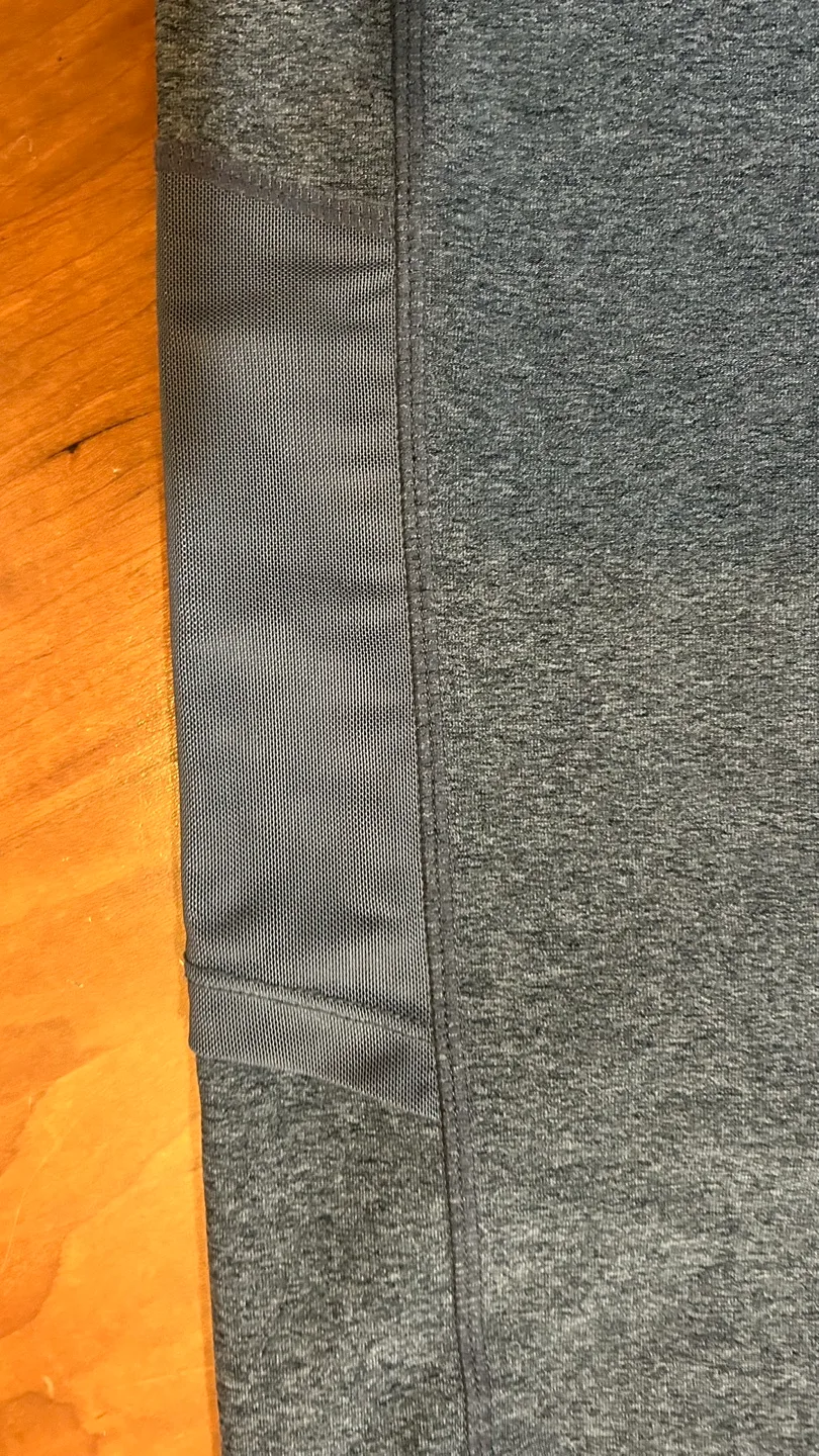 Mondenta Women's Gray Mesh Detail Leggings image indicator(3)