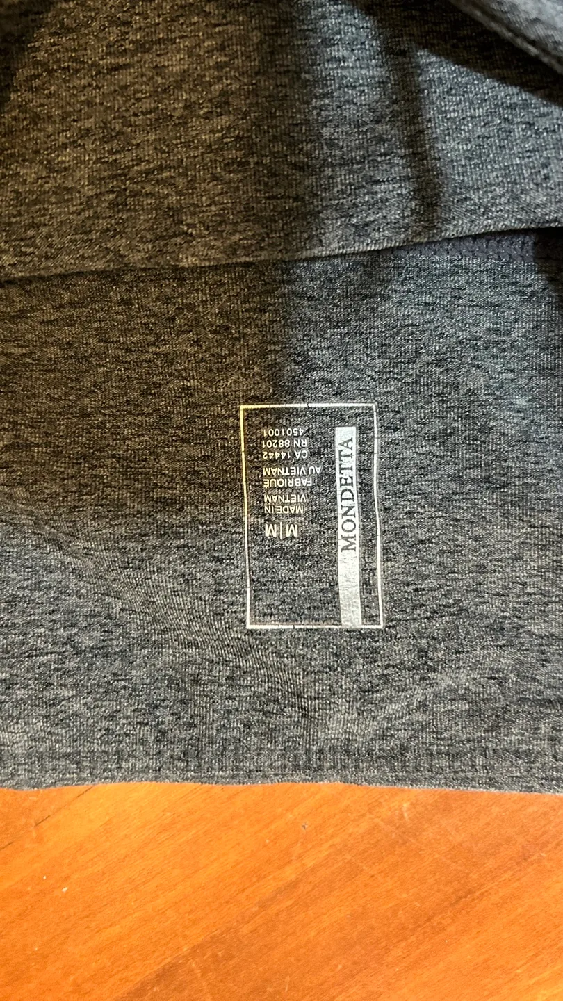 Mondenta Women's Gray Mesh Detail Leggings image indicator(2)