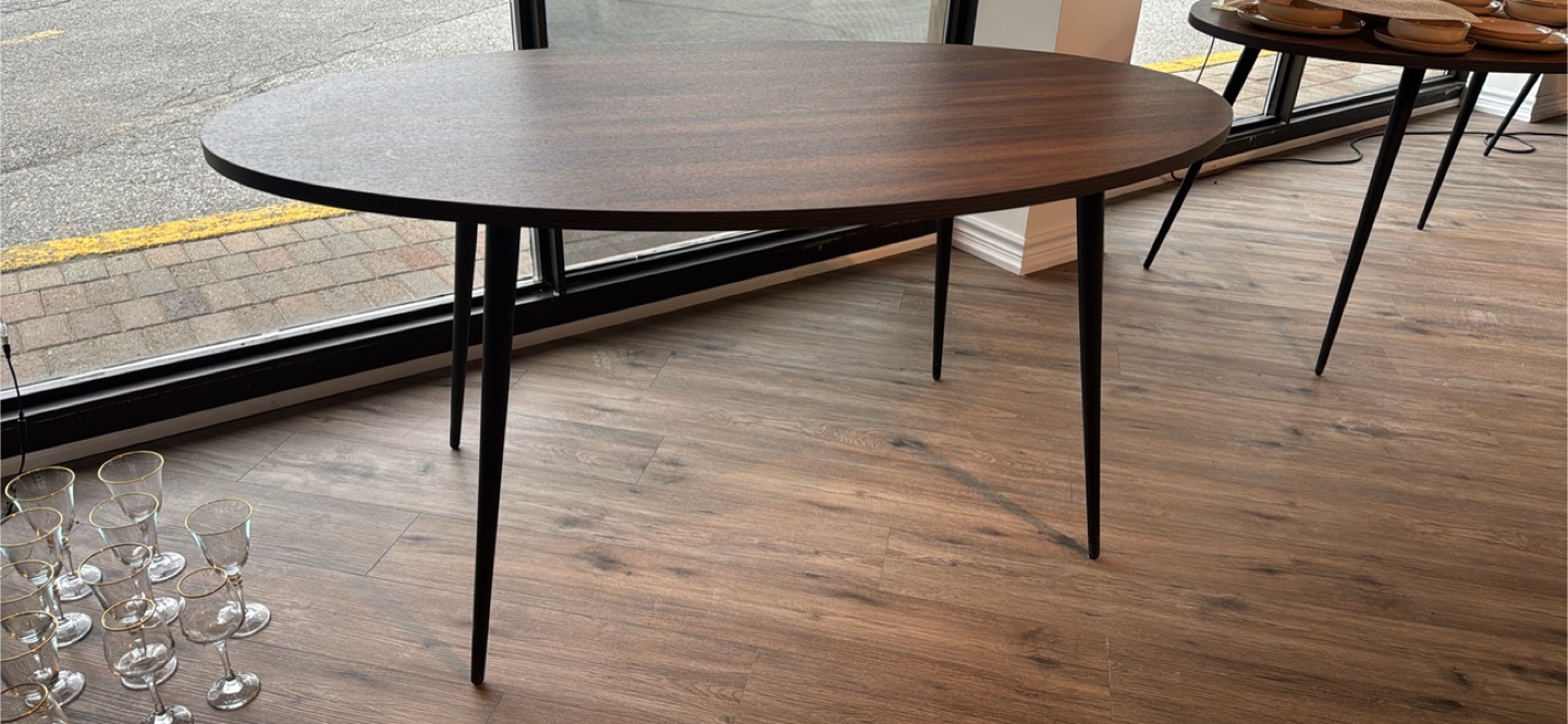Mid-Century Modern Oval Coffee Table