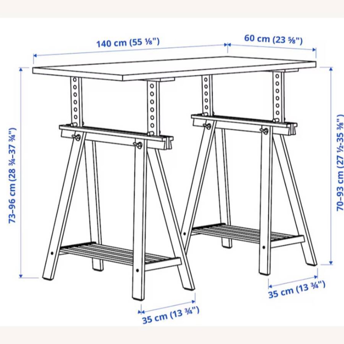 IKEA Adjustable Height Table with chair - photo 5