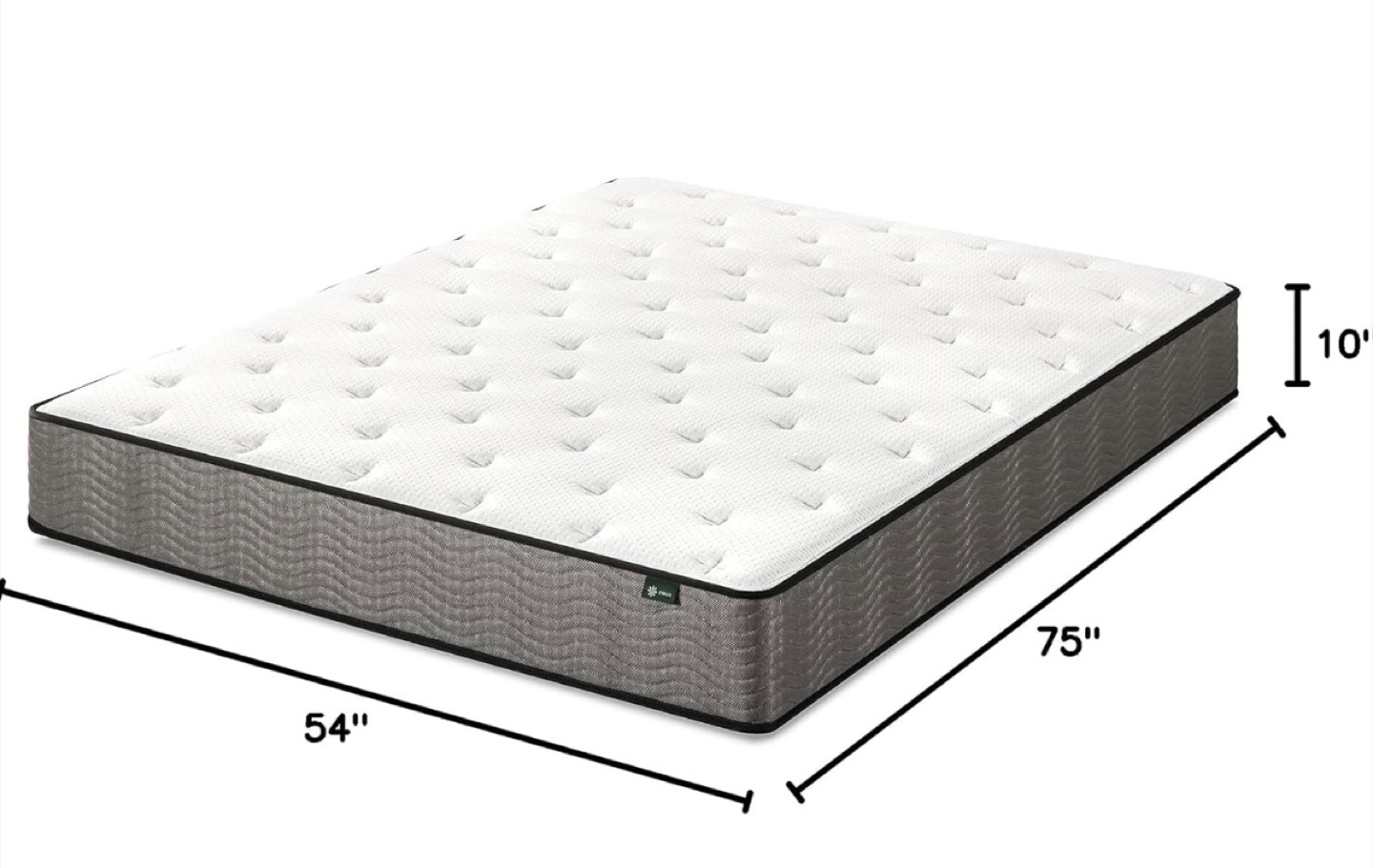 Clean Full size mattress with metal bed frame - photo 3