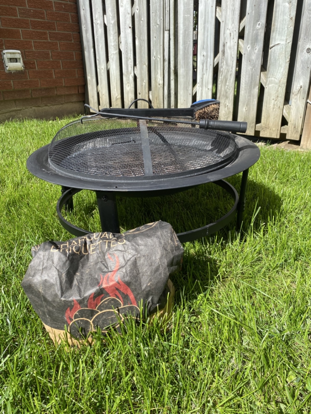 Outdoor Fire Pit with Accessories