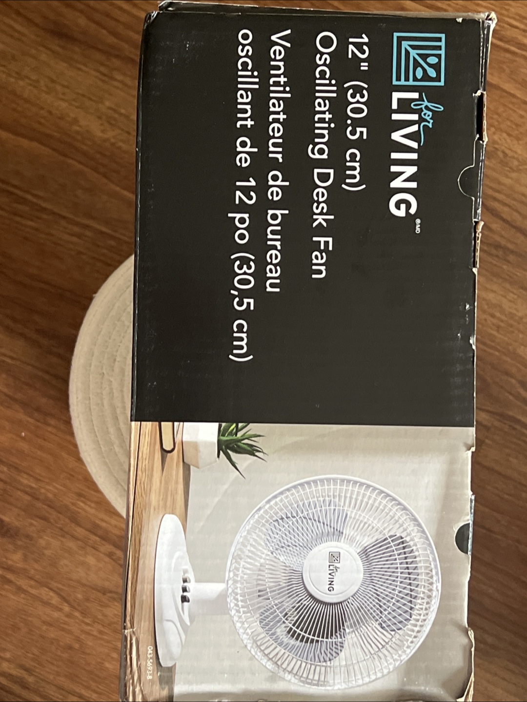 12" For Living Oscillating Desk Fan - New in Box - photo 2