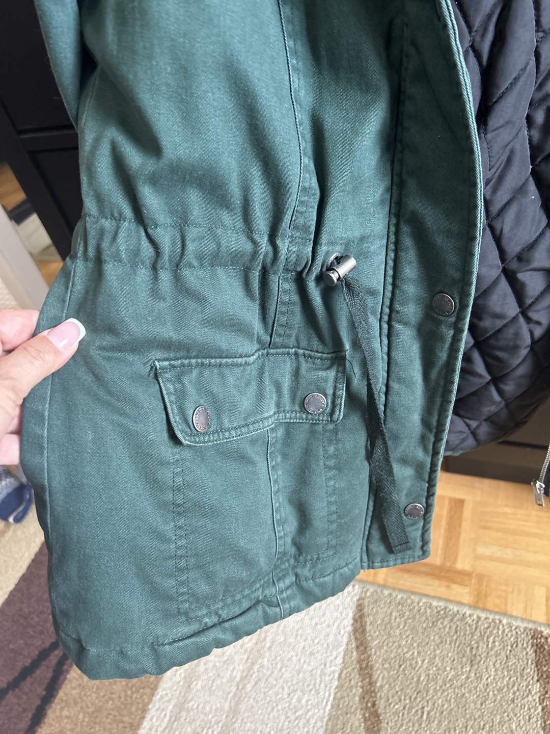 Garage Green Hooded Jacket Size Small - photo 2