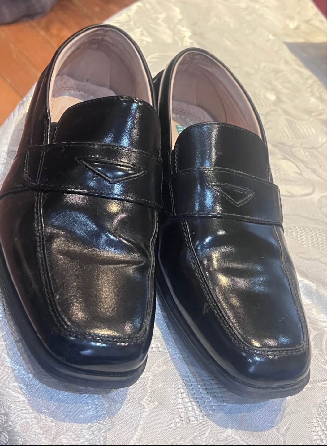 Reveal Jr. Boys Moc Toe Penny Loafers - Size 6M