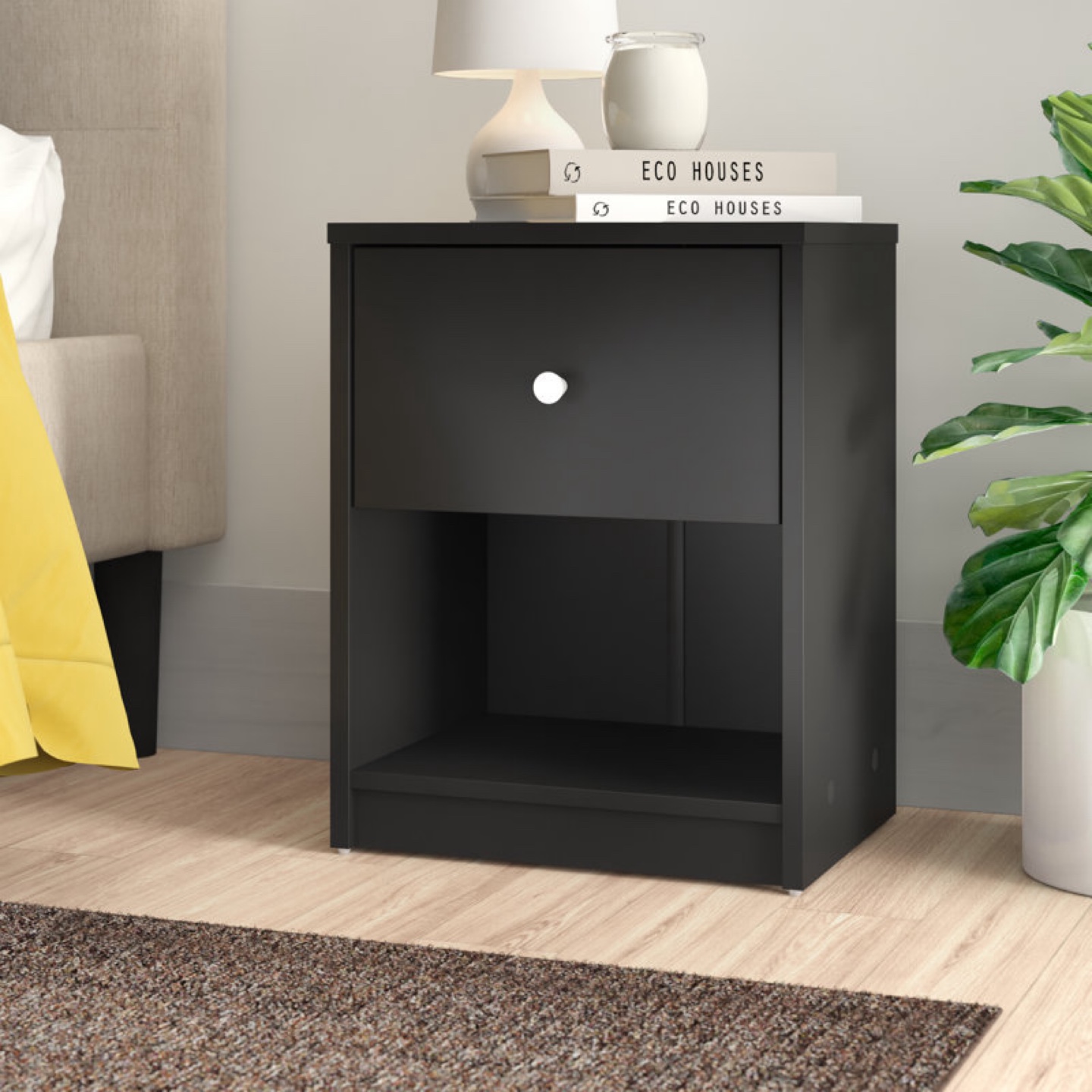 Wayfair Night Stand Black