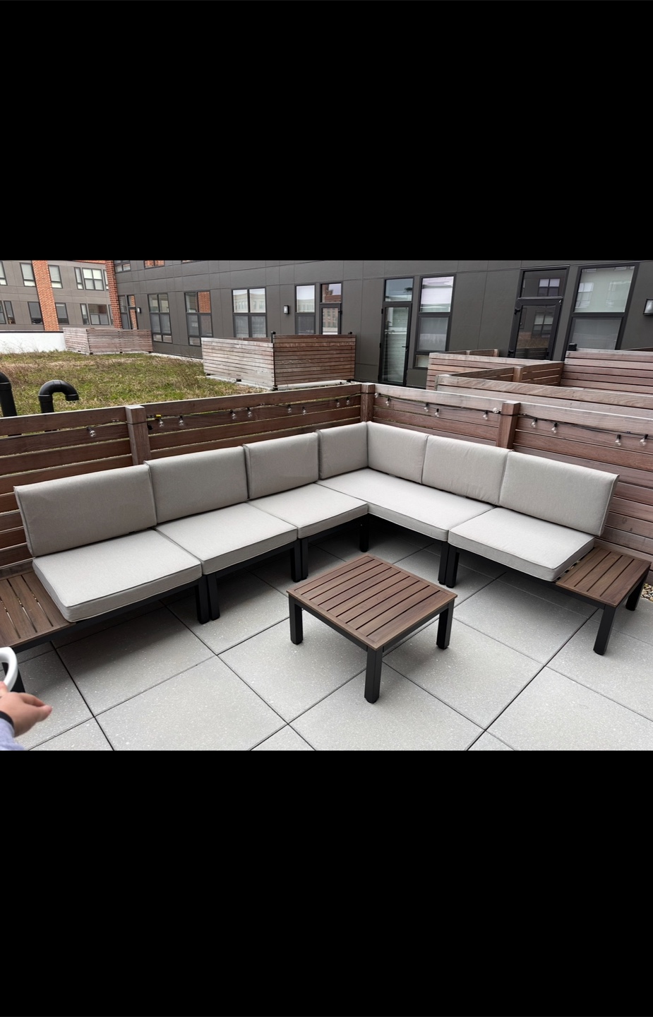 Captiva Designs 6pc Outdoor Sectional Sofa Set - photo 4
