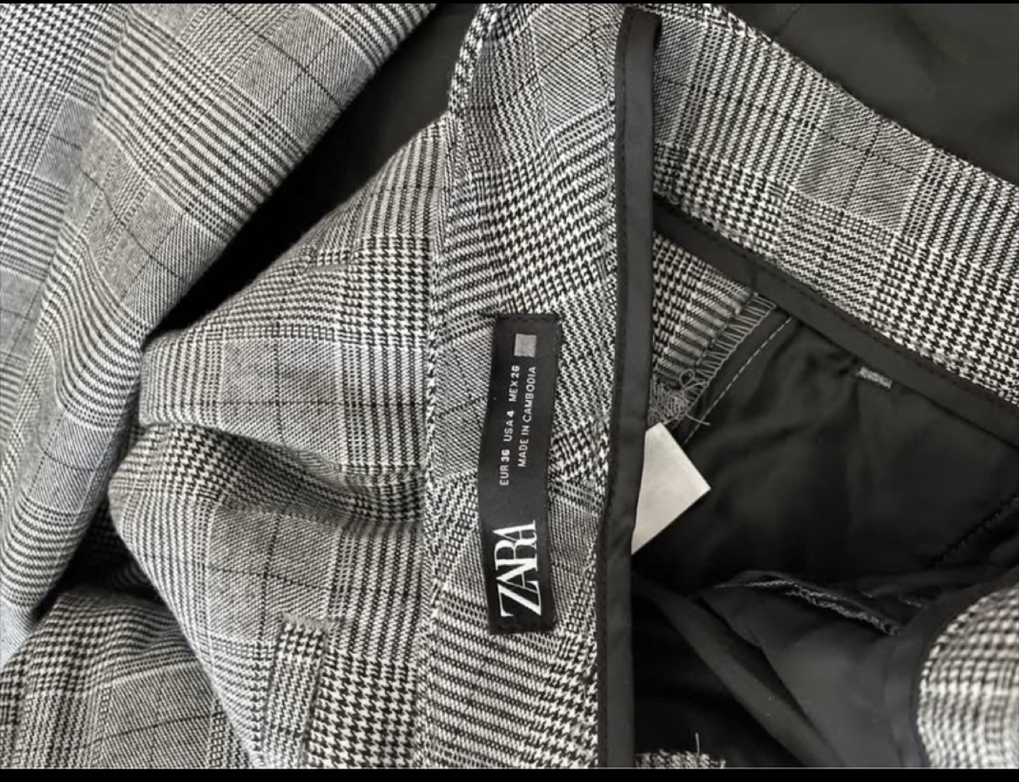 Zara Grey Plaid Blazer Pant Suit - photo 4