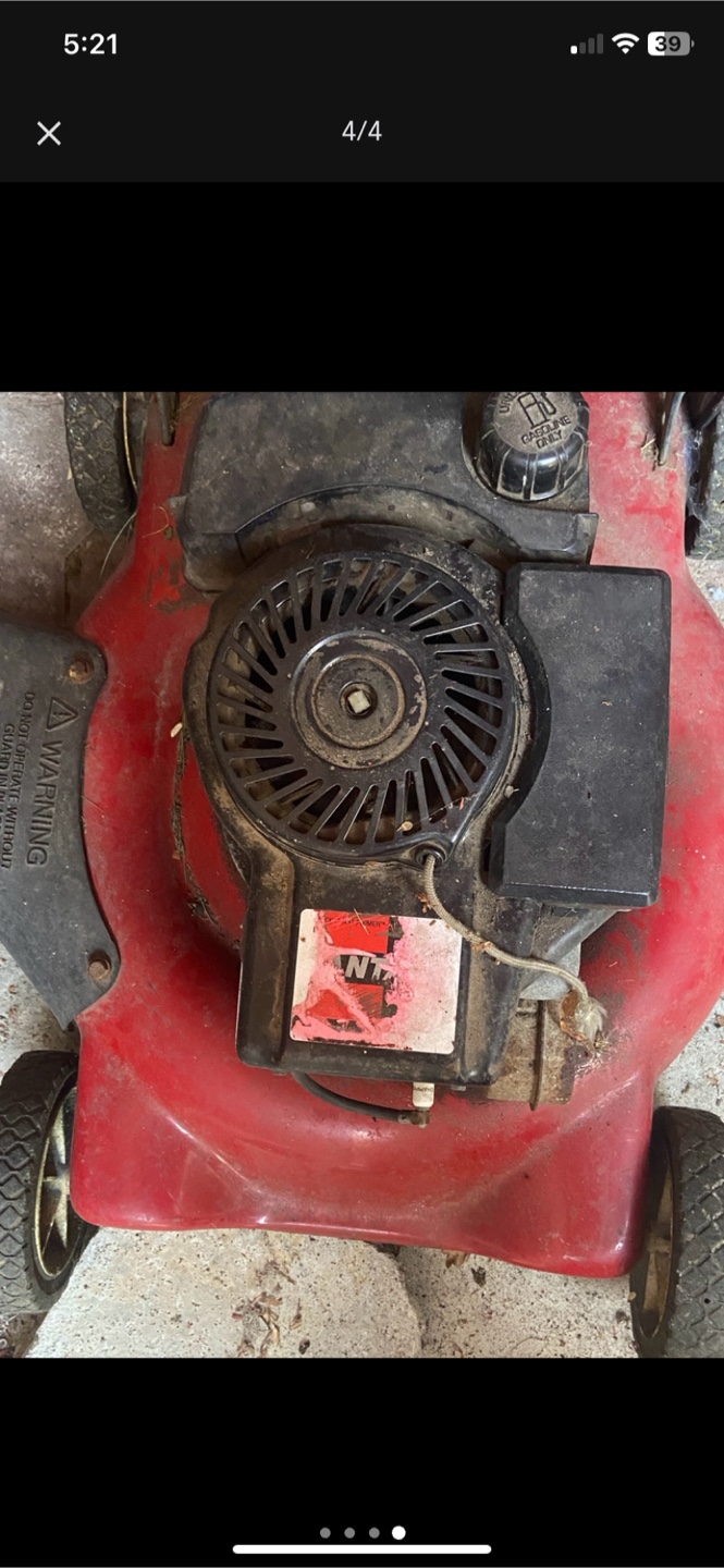 Vintage Lawn Mower - Needs Some TLC broken