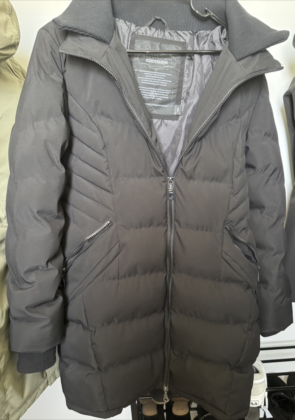 Women's Black Croyden Down-Filled Puffer Coat - photo 2