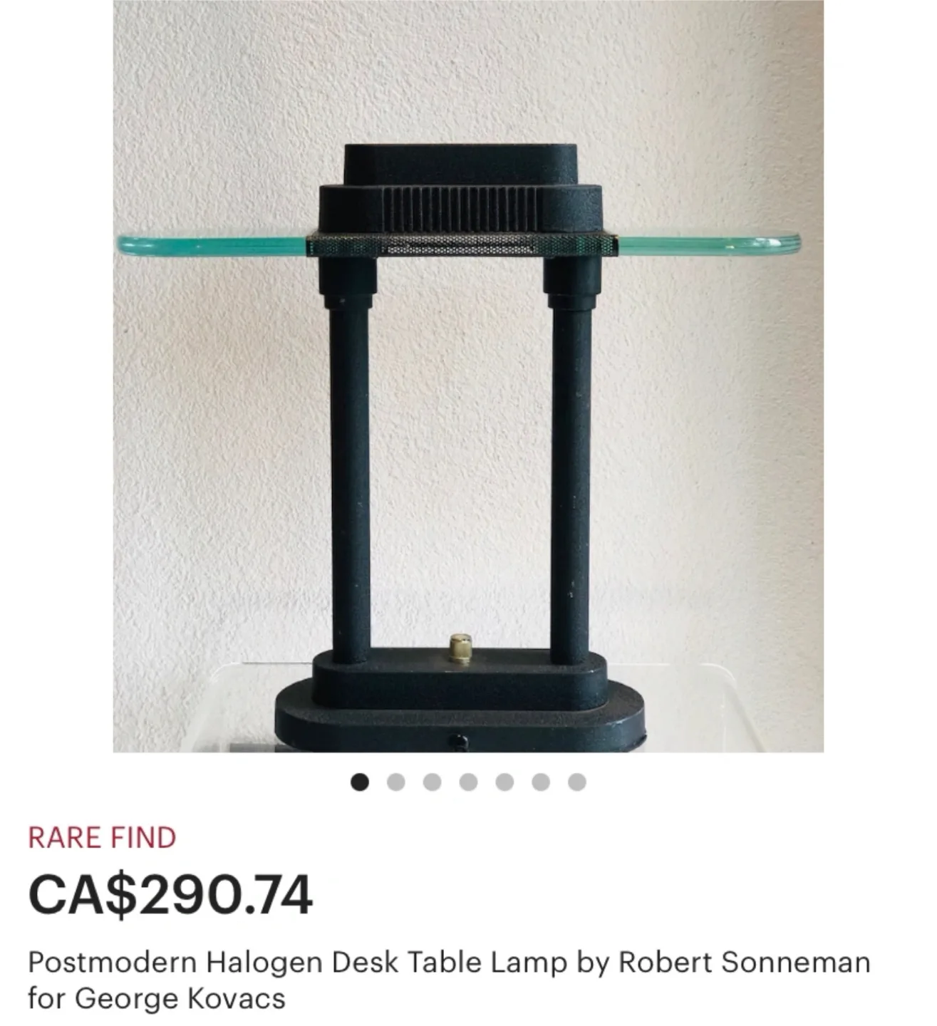 💡Vintage Robert Sonneman for George Kovacs Bankers Lamp image indicator(4)