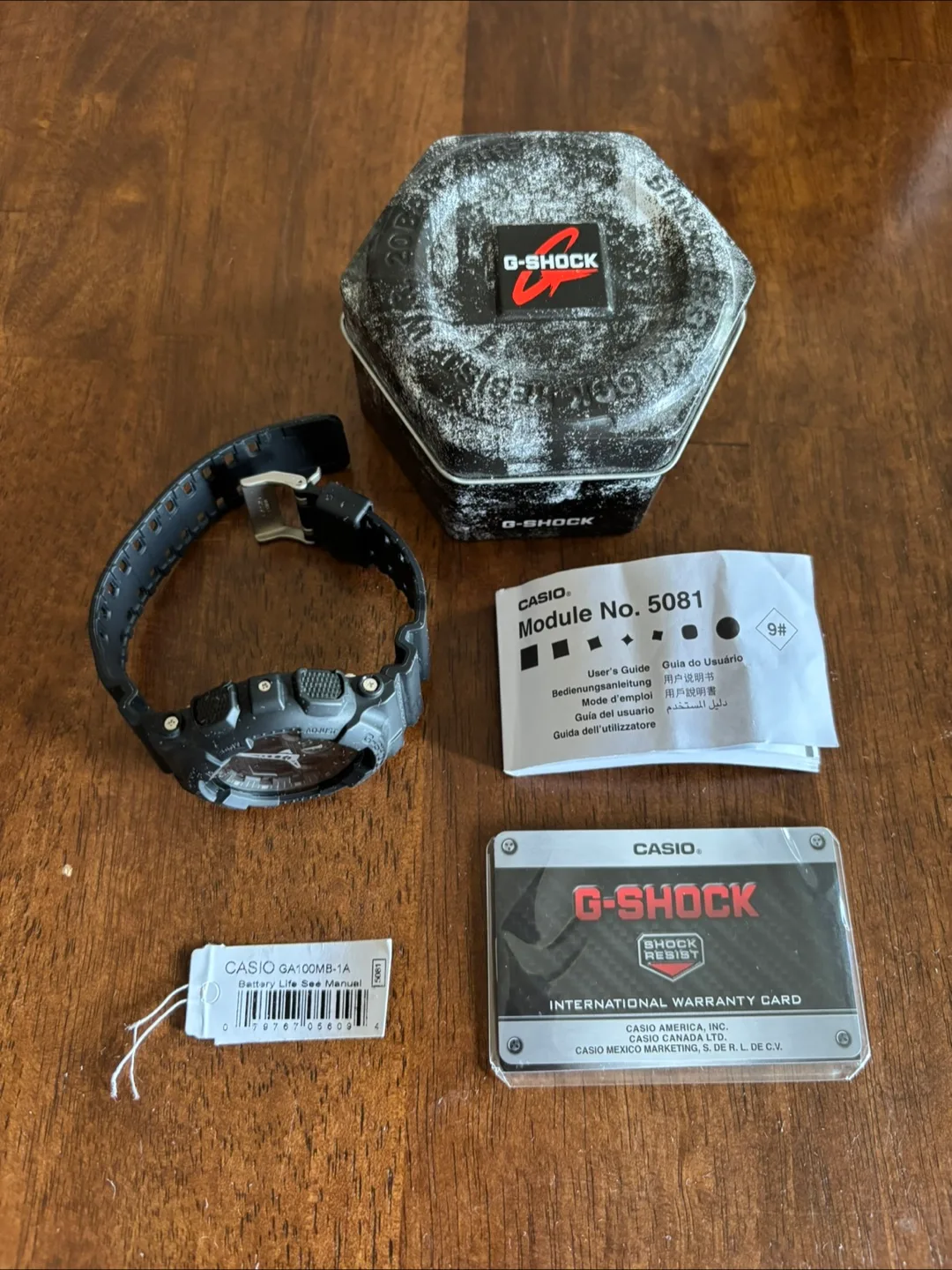 GShock GA100MB-1A watch thumbnail