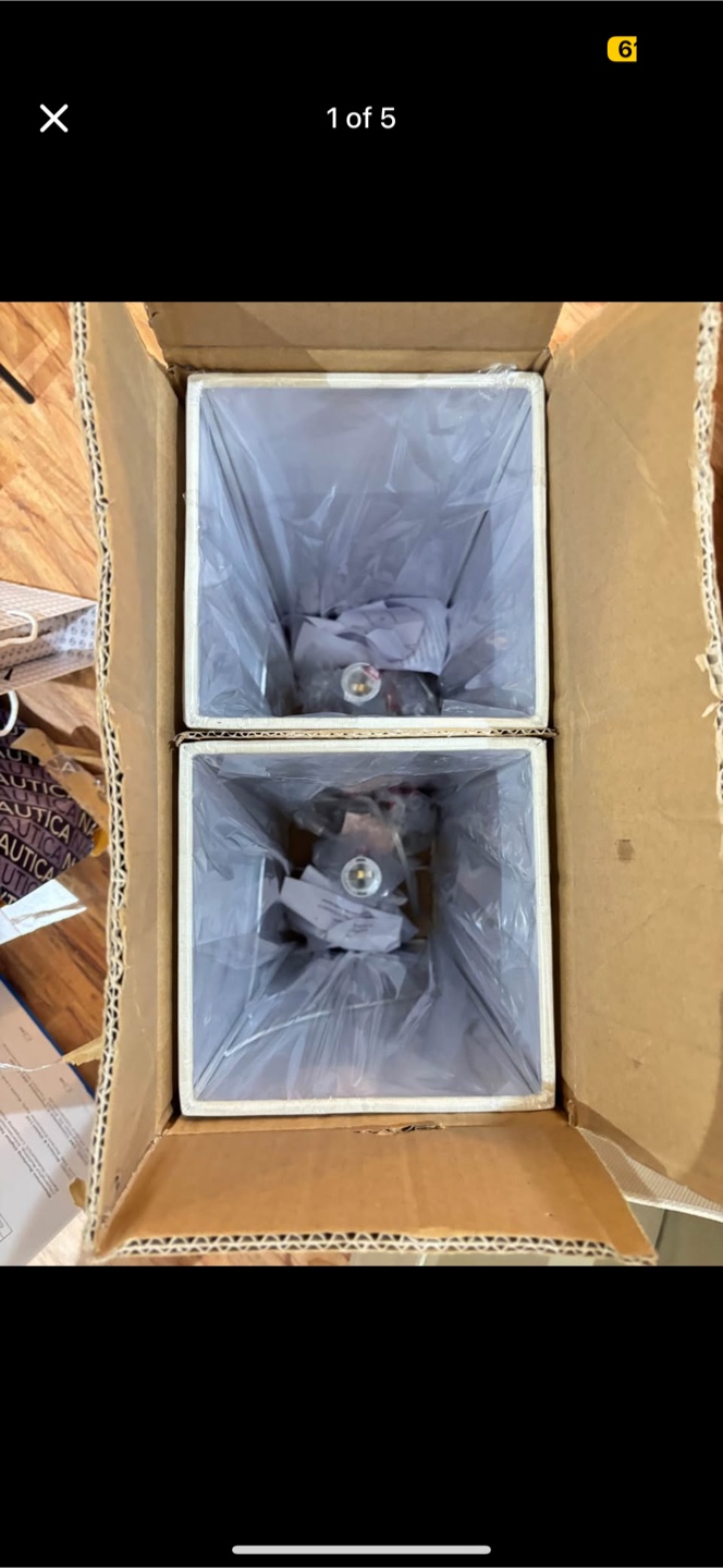 Charlotte Lighting Table Lamps - Set of Two - Brand New in Box