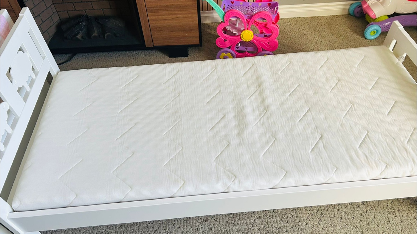 Toddler Twin Bed Frame with Guard Rail - photo 2