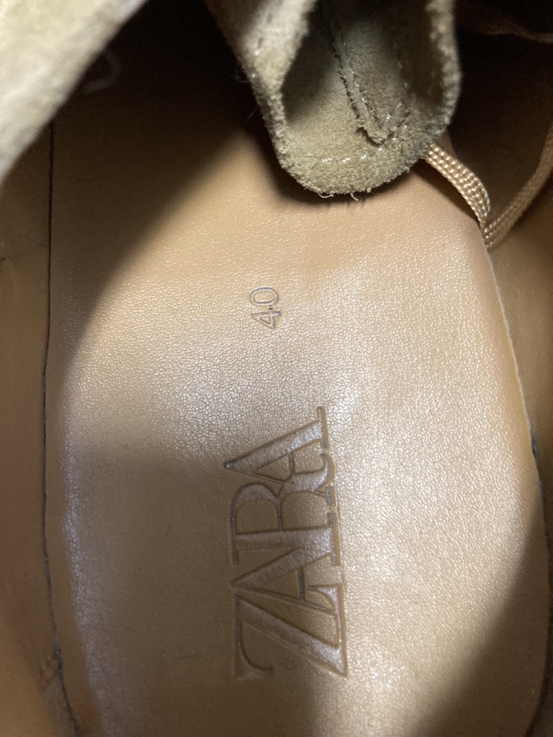 Zara Men's Suede Oxford Shoes - Size 40 - photo 3
