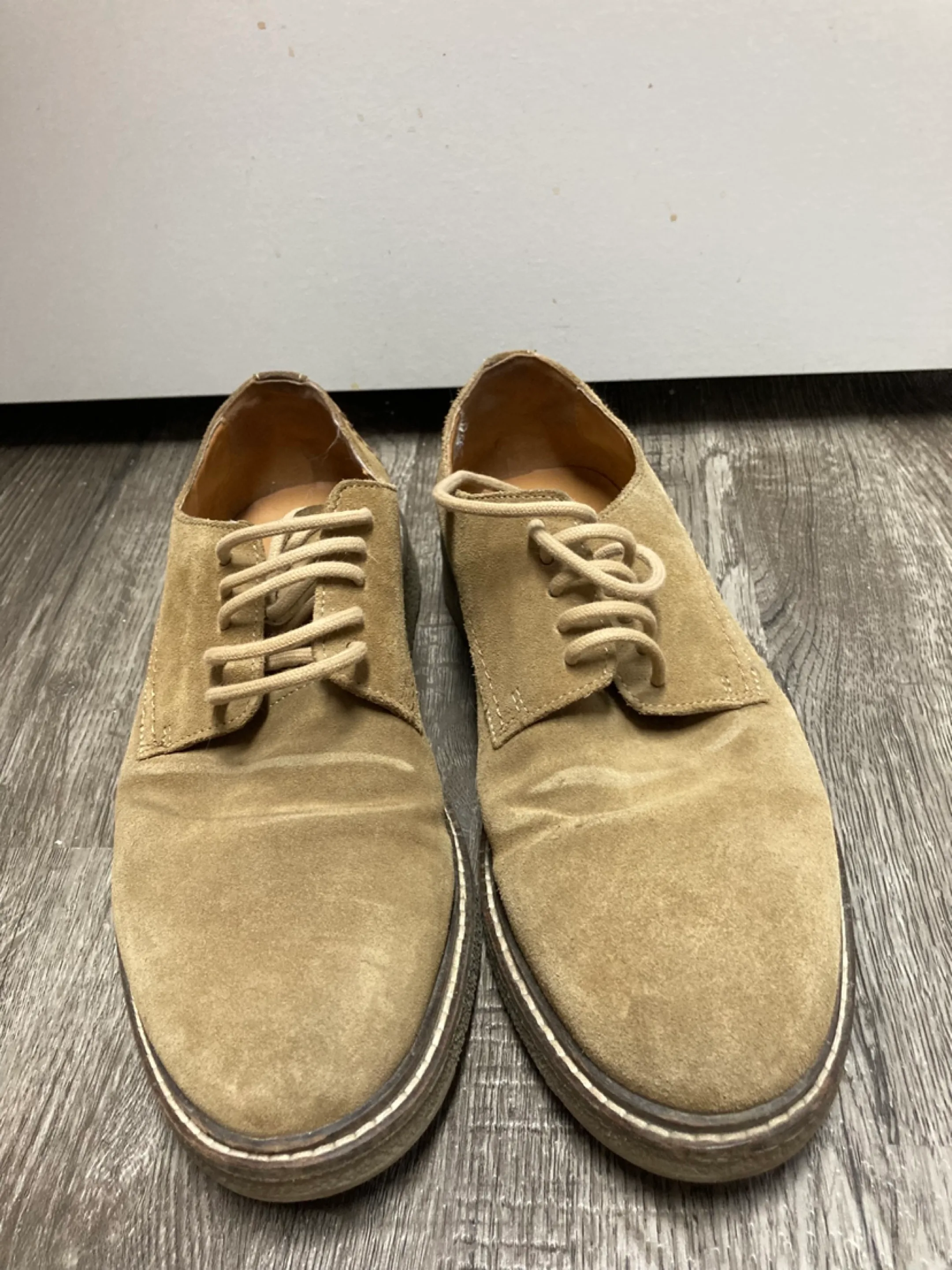 Zara Men's Suede Oxford Shoes - Size 40