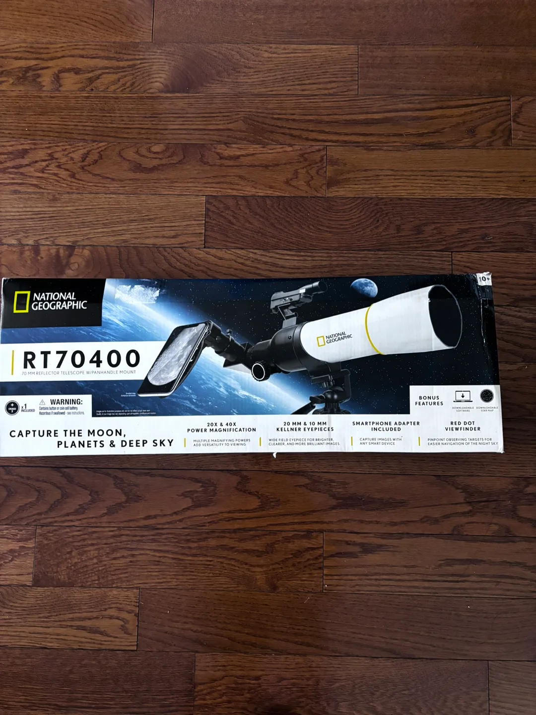 National Geographic 70mm Refractor Telescope with Panhandle Moun thumbnail