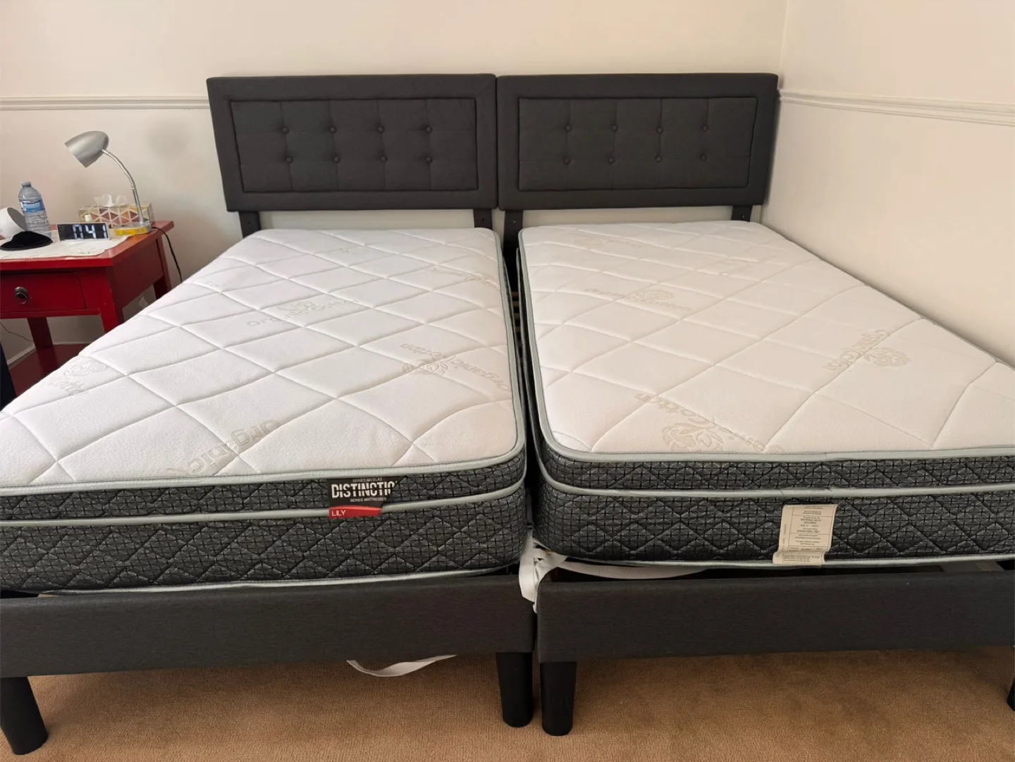 Twin-size beds with mattresses thumbnail