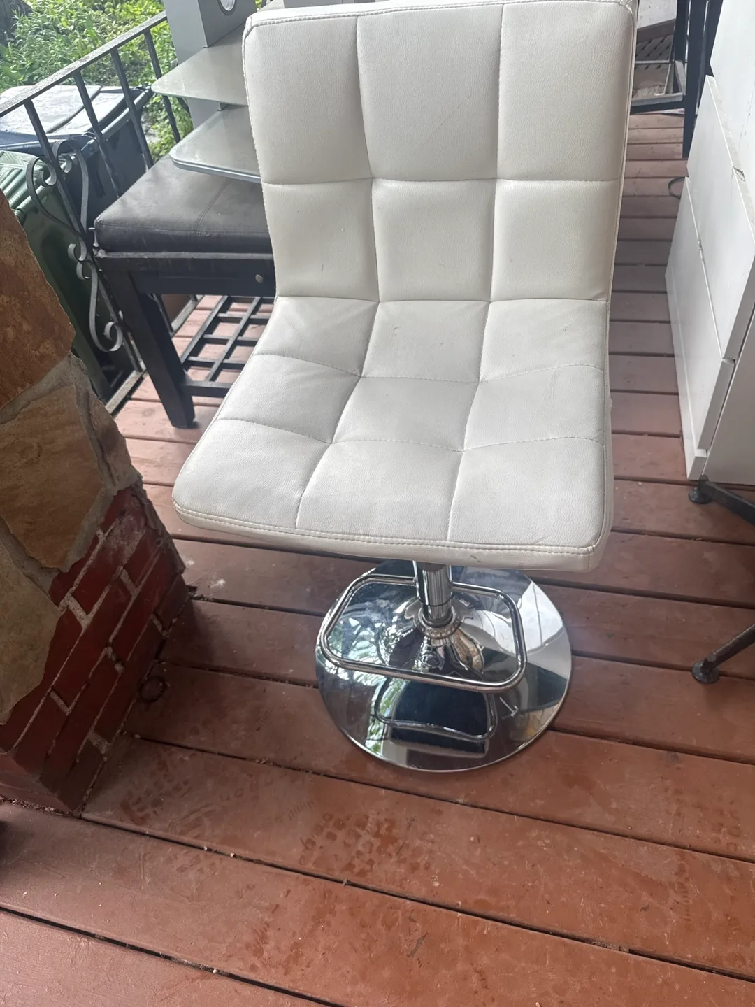 White Bar Stool thumbnail