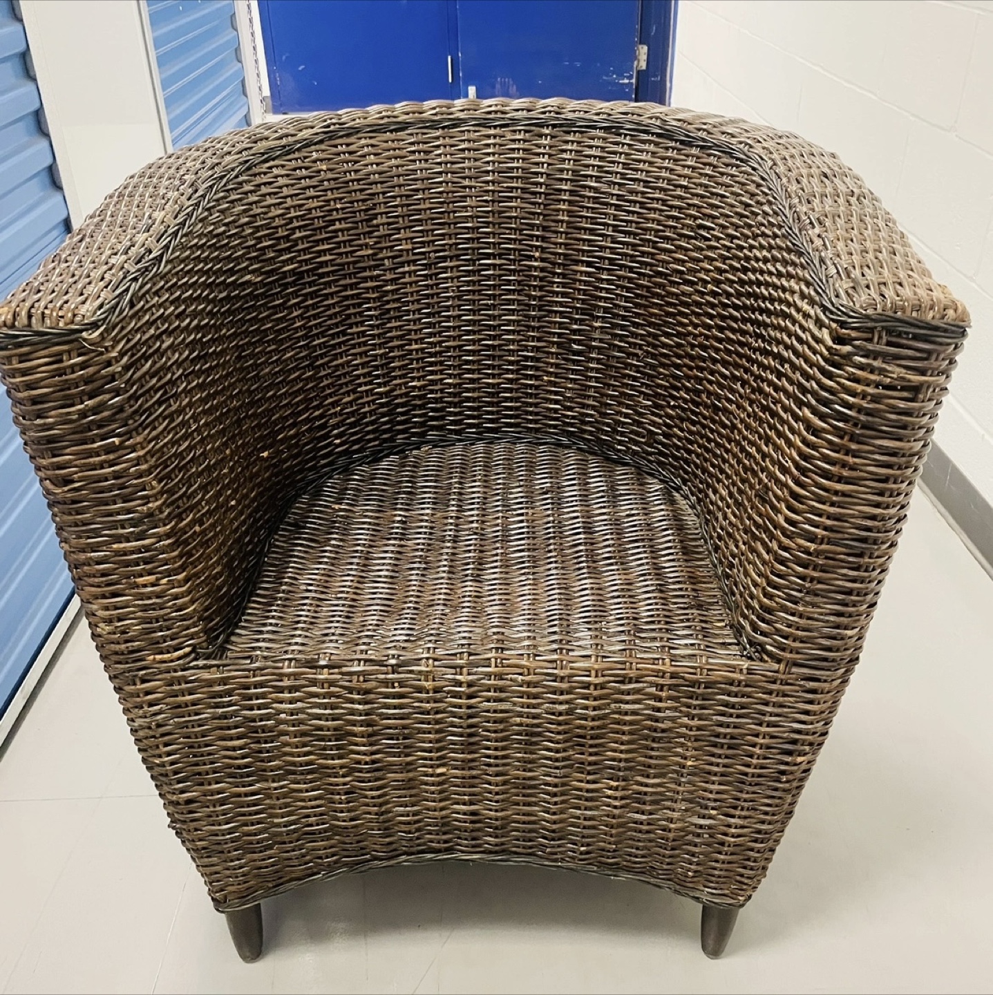 Wicker Barrel Chair