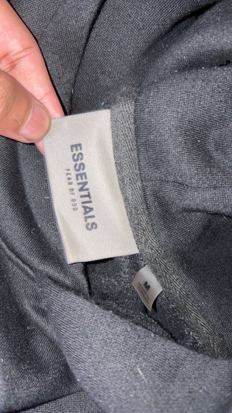 Fear of God Essentials Black Hoodie Size M - photo 2