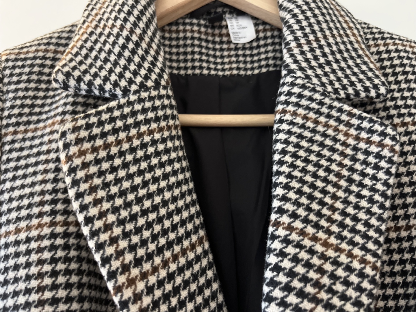 H&M Houndstooth belted coat - photo 2