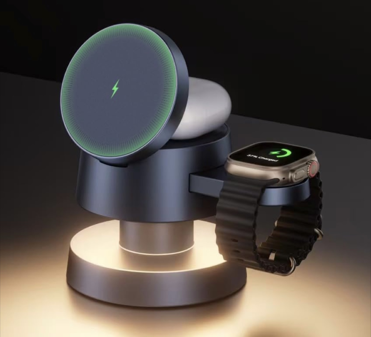 3-in-1 Wireless Charger Stand for iPhone, AirPods & Apple Watch