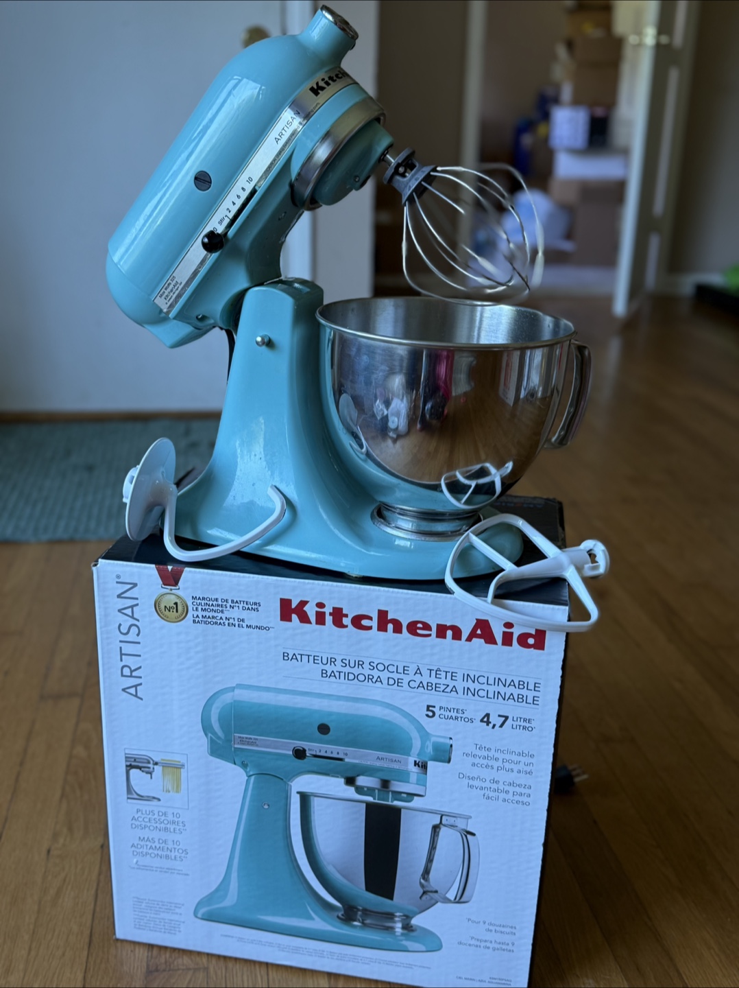 KitchenAid Artisan 5-Quart Tilt-Head Stand Mixer - Aqua Sky