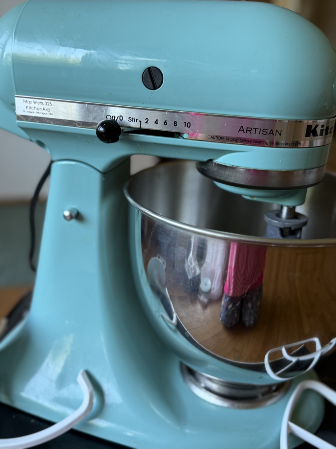 KitchenAid Artisan 5-Quart Tilt-Head Stand Mixer - Aqua Sky - photo 3