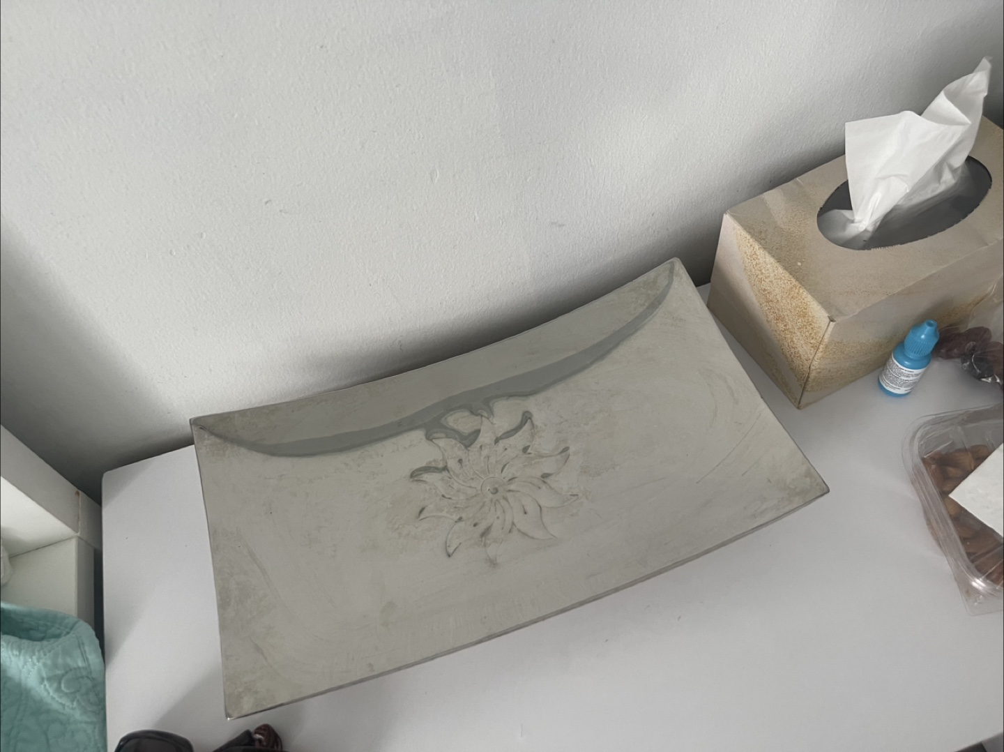 Silver Metal Decorative Tray - photo 5