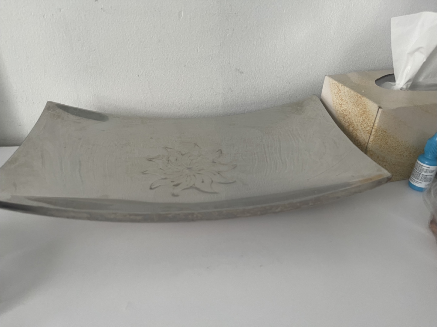 Silver Metal Decorative Tray