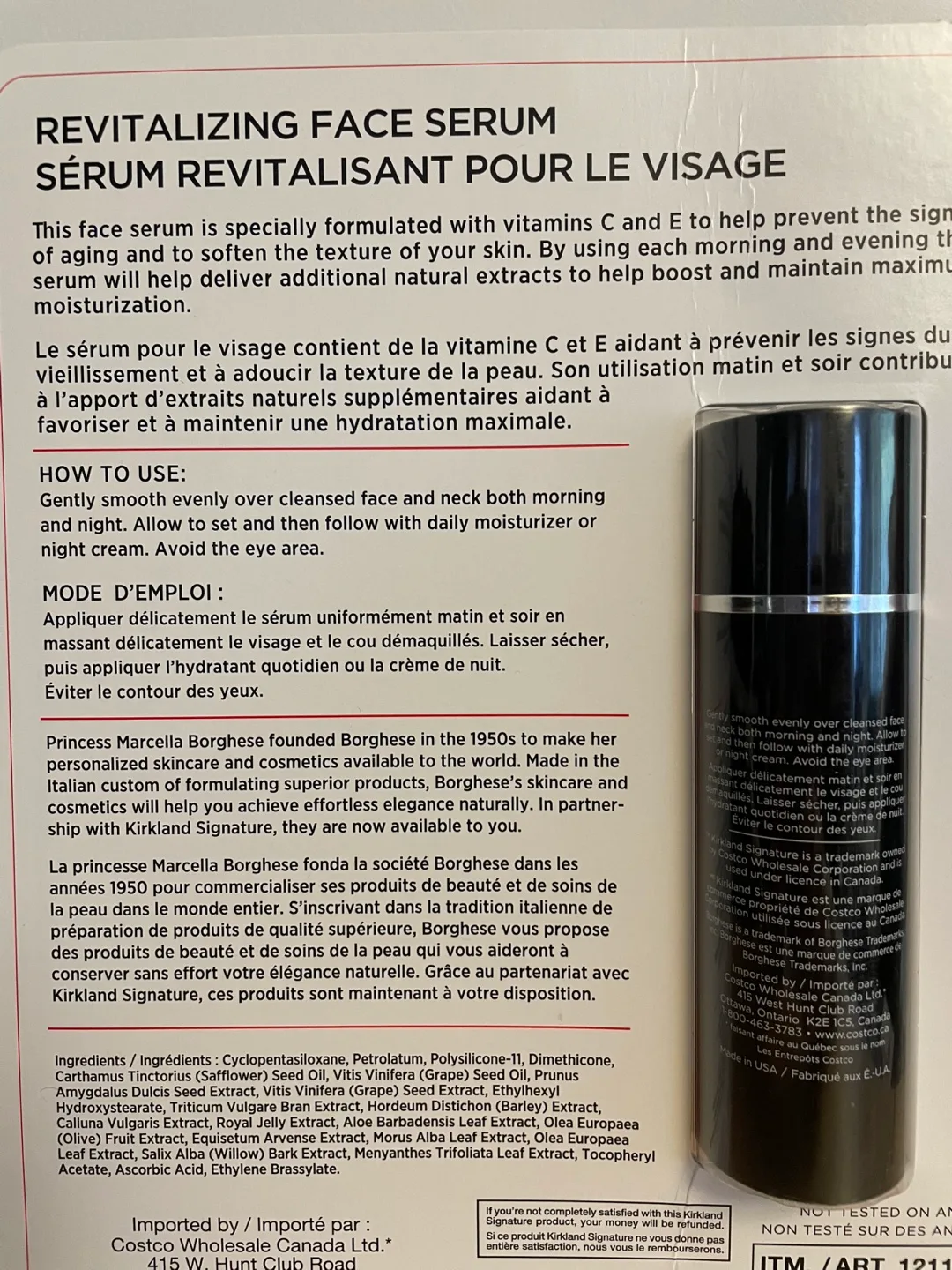 Borghese Revitalizing Face Serum 50ml image indicator(2)