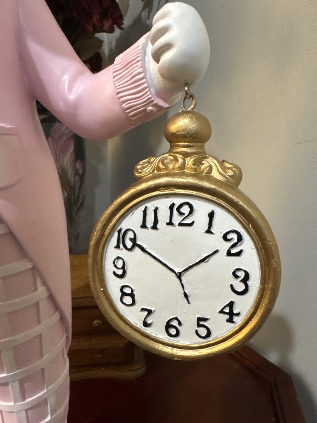 White Rabbit Figurine with Pocket Watch - photo 2